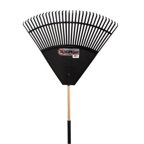 EmscoGroup 2860 Black Poly With Foam Blister Guard Leaf Rake, 32 in.