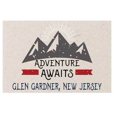 Glen Gardner New Jersey Souvenir 2x3 Inch Fridge Magnet Adventure Awaits Design