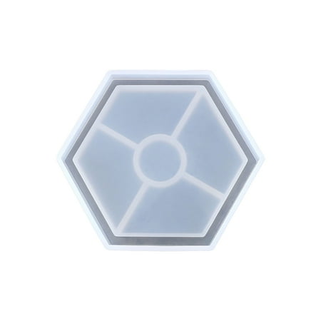 DIY Epoxy Storage Box Mold Rhombus Mirror Manual Hexagon Storag