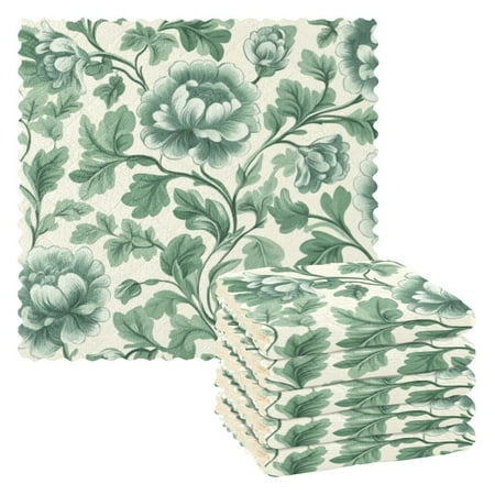 6 Pieces of Kitchen Towels 11x11Inch Kitchen Dish Cloths Kitchen Dish Towels Reuseable Cleaning Cloths Green Flower 3
6 Pieces of Kitchen Towels 11x11Inch Kitchen Dish Cloths Kitchen Dish Towels Reuseable Cleaning Cloths Green Flower 3
