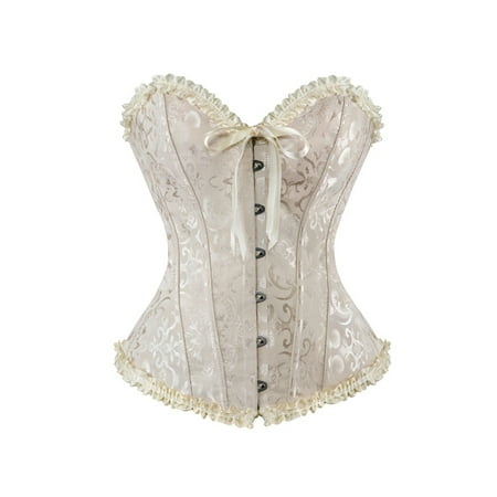 Bowanadacles Women s Vintage Overbust Corset Classic Bustier Steel Bones Lace Up Top
Bowanadacles Women s Vintage Overbust Corset Classic Bustier Steel Bones Lace Up Top