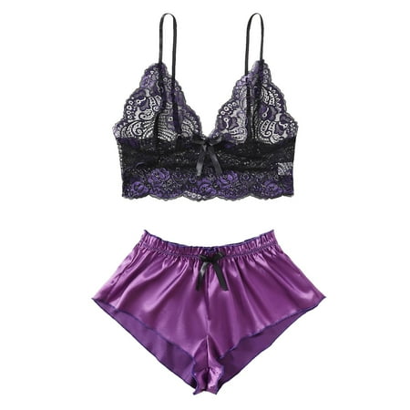 〖Hellobye〗Satin Silk Pajamas Women Nightdress Lingerie Lace Underwear Sleepwear Printing
〖Hellobye〗Satin Silk Pajamas Women Nightdress Lingerie Lace Underwear Sleepwear Printing