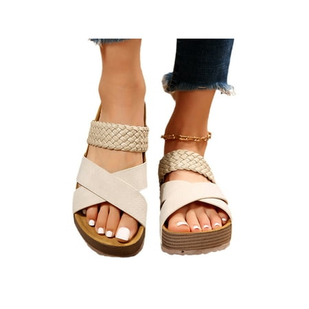 UKAP Women s Slides Slippers Slip On Flat Sandals Platform Footbed Sandal Comfort Shoes Womens Beach Anti Skid Beige 5.5
UKAP Women s Slides Slippers Slip On Flat Sandals Platform Footbed Sandal Comfort Shoes Womens Beach Anti Skid Beige 5.5