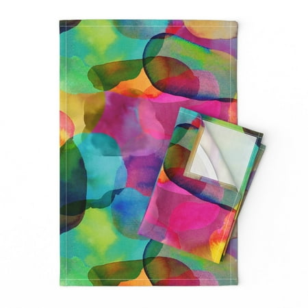 Printed Tea Towel Linen Cotton Canvas - Abstract Watercolor Rainbow Paint Colourful Bright Pastels Colorful Room Print Decorative Kitchen Towel by Spoonflower
Printed Tea Towel Linen Cotton Canvas - Abstract Watercolor Rainbow Paint Colourful Bright Pastels Colorful Room Print Decorative Kitchen Towel by Spoonflower