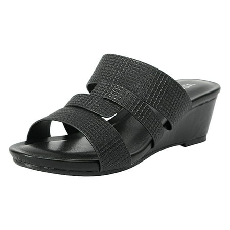 Womens Slippers Outdoor Sole Fashion Summer Women Slippers Wedge Heel Middle Heel Slip On Open Toe Shiny Upper Casual Style
Womens Slippers Outdoor Sole Fashion Summer Women Slippers Wedge Heel Middle Heel Slip On Open Toe Shiny Upper Casual Style
