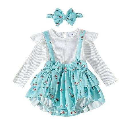 Baby Girls Skirt 2 Pcs Set Long Sleeve Romper Flower Print Suspender Skirt and Headband Fall Kids Bodysuit Children Dress Girls Christmas Dresses Size 8 Toddler Girls Christmas Outfits Birthday First
Baby Girls Skirt 2 Pcs Set Long Sleeve Romper Flower Print Suspender Skirt and Headband Fall Kids Bodysuit Children Dress Girls Christmas Dresses Size 8 Toddler Girls Christmas Outfits Birthday First