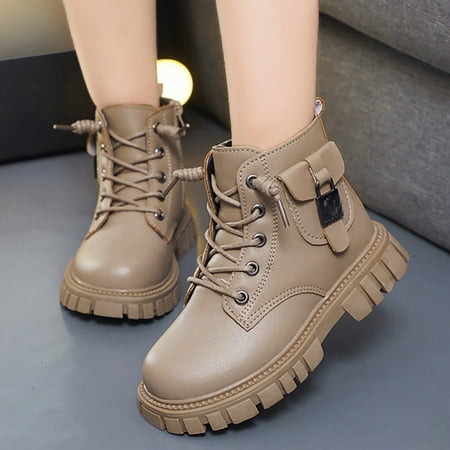 Xijirk Girls Versatile Fashion Short Boots Winter New Children Simple Water Proof Warm Durable Ankle Boots-Khaki-13
Xijirk Girls Versatile Fashion Short Boots Winter New Children Simple Water Proof Warm Durable Ankle Boots-Khaki-13