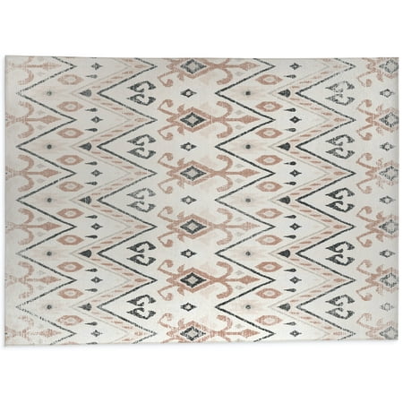 Bella Cream and Rust Distressed Kitchen Mat by Kavka Designs