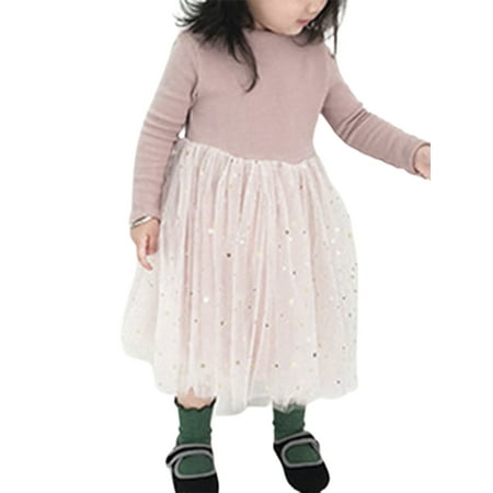 Sunisery ewborn Baby Girls Princess Party Ball Gown Dress Long sleeve Tulle Spliced Sequins Fall Clothes Pink 12-18 Months
Sunisery ewborn Baby Girls Princess Party Ball Gown Dress Long sleeve Tulle Spliced Sequins Fall Clothes Pink 12-18 Months