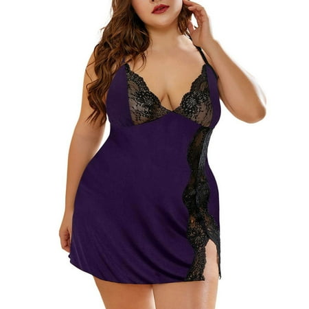 Mrat Short Sleepshirts Women Nightwear with Pants Ladies Lace Lingerie Deep V-Neck Sleepwear Underwear Dress G-string Nightdress Female Pajamas Soft
Mrat Short Sleepshirts Women Nightwear with Pants Ladies Lace Lingerie Deep V-Neck Sleepwear Underwear Dress G-string Nightdress Female Pajamas Soft