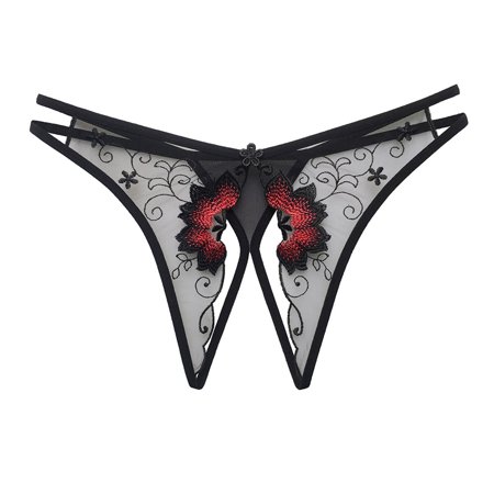 Women S Lace Panties Open Crotch Deisgn Mesh Transparent Perspective Thong Low Waist G-String
Women S Lace Panties Open Crotch Deisgn Mesh Transparent Perspective Thong Low Waist G-String