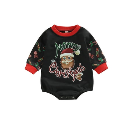 Arvbitana Baby Girls Boys Christmas Rompers Snowman Elk Santa Print Long Sleeve Bodysuit Casual Loose Jumpsuit Tops for Newborn 0-18M
Arvbitana Baby Girls Boys Christmas Rompers Snowman Elk Santa Print Long Sleeve Bodysuit Casual Loose Jumpsuit Tops for Newborn 0-18M