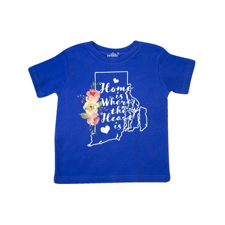 Inktastic Rhode Island Home is Where The Heart is with Watercolor Floral Gift Toddler Toddler Girl T-Shirt
Inktastic Rhode Island Home is Where The Heart is with Watercolor Floral Gift Toddler Toddler Girl T-Shirt