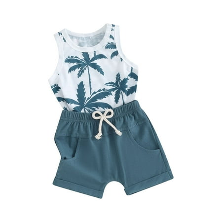 jaweiwi Toddler Boys Summer Shorts Clothes Sets 0 6 12 18 24 Months 2T 3T Sleeveless Tropical Tree Print Tank Tops and Solid Color Shorts Outfits
jaweiwi Toddler Boys Summer Shorts Clothes Sets 0 6 12 18 24 Months 2T 3T Sleeveless Tropical Tree Print Tank Tops and Solid Color Shorts Outfits