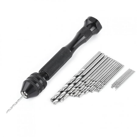 HERCHR Hand Drill 0.3-3.6mm Grasp Range Chuck Hand Twist Drill with 25 HSS Drill Bits Wood Drilling Tool Mini Hand Drill
HERCHR Hand Drill 0.3-3.6mm Grasp Range Chuck Hand Twist Drill with 25 HSS Drill Bits Wood Drilling Tool Mini Hand Drill