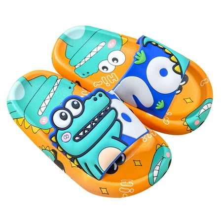 Kids Dinosaur Printed Slippers Cute Cartoon Bathroom Non-Slip Open Toe Shower Cloud Slides Indoor Outdoor Beach Shoes Sandals for Boys Girls
Kids Dinosaur Printed Slippers Cute Cartoon Bathroom Non-Slip Open Toe Shower Cloud Slides Indoor Outdoor Beach Shoes Sandals for Boys Girls