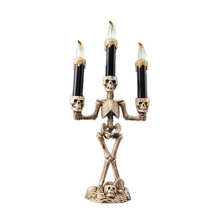 AerDream Candle Holder Candlestick Eye-catching Skeleton Shape Electronic Spooky Triple Halloween LED Candle Light for Party
AerDream Candle Holder Candlestick Eye-catching Skeleton Shape Electronic Spooky Triple Halloween LED Candle Light for Party