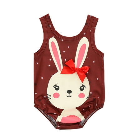 Musuos Baby Girls Bathing Suit Cartoon Bunny Print Sleeveless One Piece Swimwear
Musuos Baby Girls Bathing Suit Cartoon Bunny Print Sleeveless One Piece Swimwear