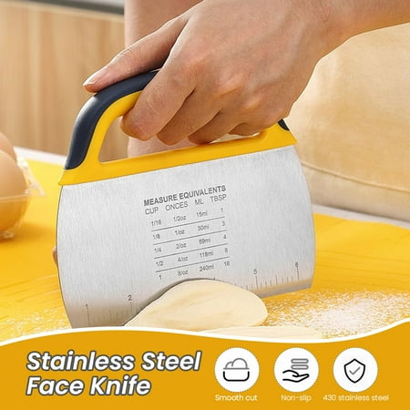 Stainless Steel Dough Scraper Lightweight Easy to Use Scraper for Home Kitchen Baking
Stainless Steel Dough Scraper Lightweight Easy to Use Scraper for Home Kitchen Baking