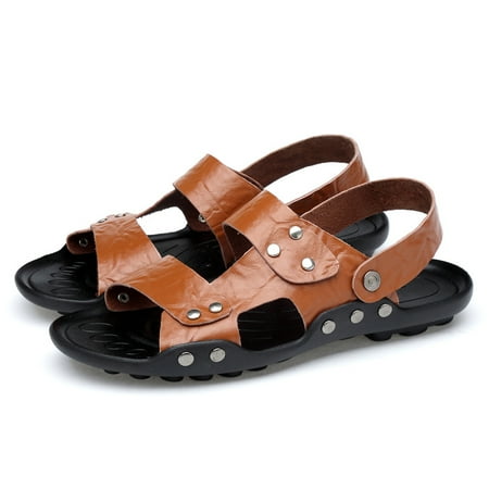 Men s Leather Slides Open Toe Outdoor Slippers Comfort Arch Support Retro Casual Flip Flops Summer Fisherman Slip On Sandals for Men
Men s Leather Slides Open Toe Outdoor Slippers Comfort Arch Support Retro Casual Flip Flops Summer Fisherman Slip On Sandals for Men