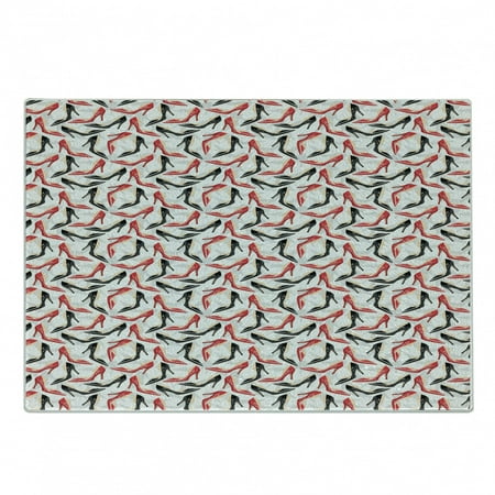 Feminine Cutting Board Women Fashion Pattern with High Heel Stiletto Shoes Ladies Footwear Decorative Tempered Glass Cutting and Serving Board Small Size Scarlet Beige Black by Ambesonne
Feminine Cutting Board Women Fashion Pattern with High Heel Stiletto Shoes Ladies Footwear Decorative Tempered Glass Cutting and Serving Board Small Size Scarlet Beige Black by Ambesonne