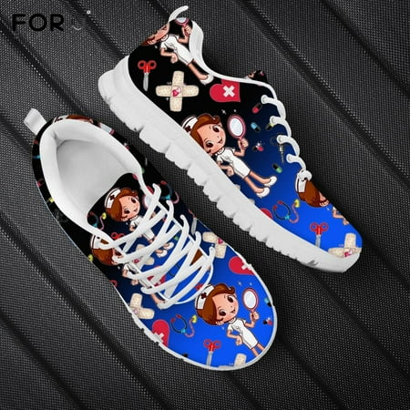 Nursing Shoes for Women Cartoon Nurse Pattern Woman s Flats Shoes Breath Lace Up Sneakers Casual White Ladies Shoe
Nursing Shoes for Women Cartoon Nurse Pattern Woman s Flats Shoes Breath Lace Up Sneakers Casual White Ladies Shoe