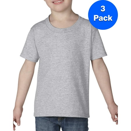 Boys Heavy Cotton 5.3 oz. T-Shirt 3 Pack