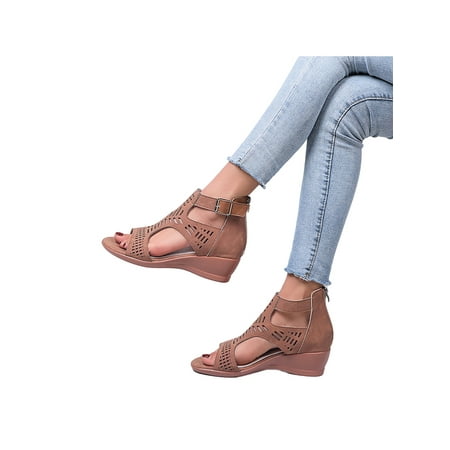 GENILU Women s Soft Open Toe High Top Shoes Zipper Back Wedge&platform Summer Anti Slip Heels & Pumps Casual Ankle Straps
GENILU Women s Soft Open Toe High Top Shoes Zipper Back Wedge&platform Summer Anti Slip Heels & Pumps Casual Ankle Straps