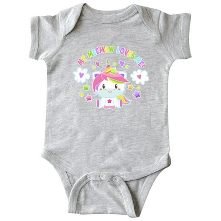 Inktastic My Meemaw Loves Me with Cute Rainbow Unicorn Gift Baby Boy or Baby Girl Bodysuit
Inktastic My Meemaw Loves Me with Cute Rainbow Unicorn Gift Baby Boy or Baby Girl Bodysuit