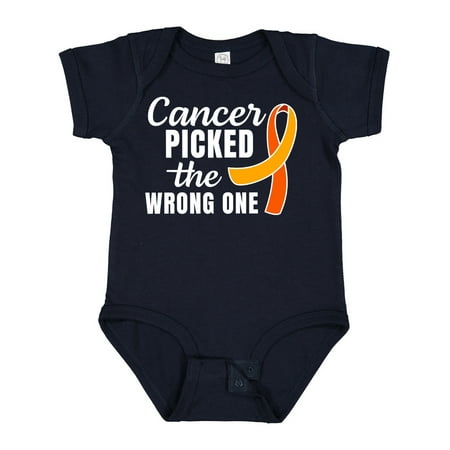 Inktastic Leukemia Awareness Cancer Picked the Wrong One Orange Ribbon Gift Baby Boy or Baby Girl Bodysuit
Inktastic Leukemia Awareness Cancer Picked the Wrong One Orange Ribbon Gift Baby Boy or Baby Girl Bodysuit