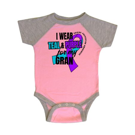 Inktastic Suicide Prevention I Wear Teal and Purple for My Gran Gift Baby Boy or Baby Girl Bodysuit
Inktastic Suicide Prevention I Wear Teal and Purple for My Gran Gift Baby Boy or Baby Girl Bodysuit