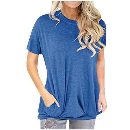 Corset Top Long Sleeve Workout Tops for Women Fashion Women s Summer O-Neck Short Sleeve Plain Casual T-shirt Blouse Valentines Shirts for Women Summer Savings White Shirts for Women Blue S
Corset Top Long Sleeve Workout Tops for Women Fashion Women s Summer O-Neck Short Sleeve Plain Casual T-shirt Blouse Valentines Shirts for Women Summer Savings White Shirts for Women Blue S