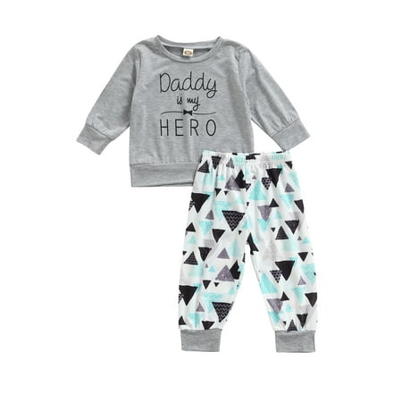 Canrulo 2Pcs Baby Boy Autumn Outfits Long-Sleeve Letter Print Pullover Tops and Triangle Print Pants Set Gray 3-4 Years
Canrulo 2Pcs Baby Boy Autumn Outfits Long-Sleeve Letter Print Pullover Tops and Triangle Print Pants Set Gray 3-4 Years