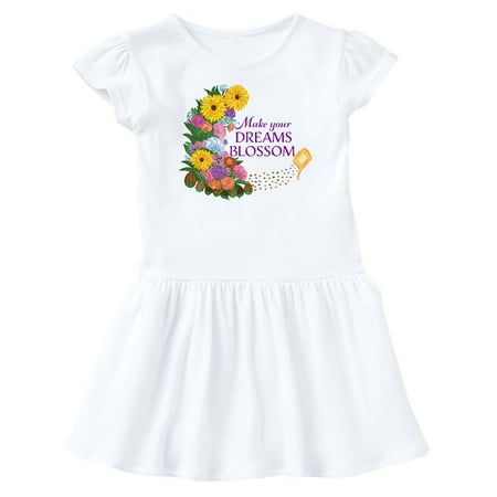 Inktastic Make Your Dreams Blossom with Wildflowers Gift Baby Girl Dress
