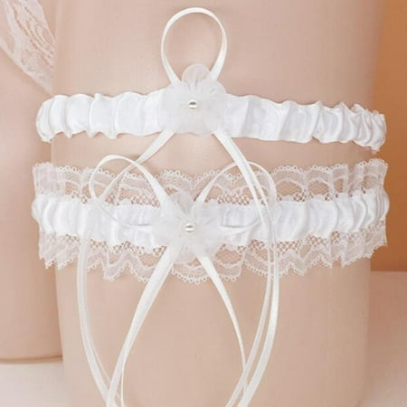 Stretchable Lace Wedding Garters for Bride Floral Bow Tie Elastic Leg Garter Set for Parties Cosplay Dance Prom Accessories White 
Stretchable Lace Wedding Garters for Bride Floral Bow Tie Elastic Leg Garter Set for Parties Cosplay Dance Prom Accessories White