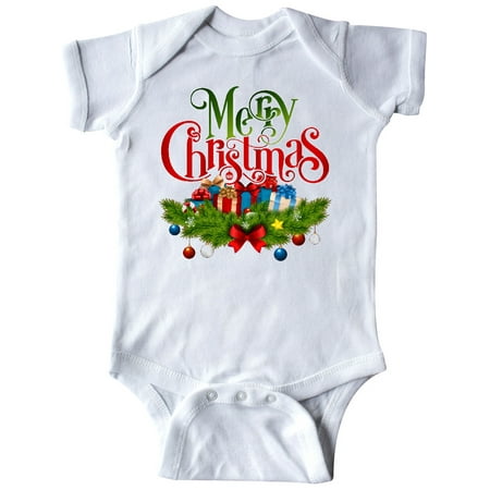 Inktastic Merry Christmas Gift Baby Boy or Baby Girl Bodysuit