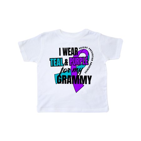 Inktastic Suicide Prevention I Wear Teal and Purple for My Grammy Gift Toddler Boy or Toddler Girl T-Shirt
Inktastic Suicide Prevention I Wear Teal and Purple for My Grammy Gift Toddler Boy or Toddler Girl T-Shirt