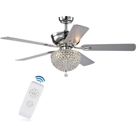OUKANING 52 LED Ceiling Fan Light 3-Color Crystal Chandelier Pull Chain Remote Control
OUKANING 52 LED Ceiling Fan Light 3-Color Crystal Chandelier Pull Chain Remote Control
