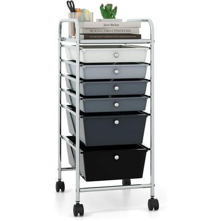 6 Storage Drawer Cart Rolling Organizer Cart for Tools Scrapbook Paper Home Office School Multipurpose Mobile Utility Cart (Black Gradient)
6 Storage Drawer Cart Rolling Organizer Cart for Tools Scrapbook Paper Home Office School Multipurpose Mobile Utility Cart (Black Gradient)