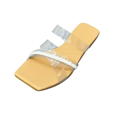 VerPetridure Sandals for Women Dressy Summer Transparent Square Toe Flat Bottom Women s Shoes Summer Casual Sandals Women s Slippers
VerPetridure Sandals for Women Dressy Summer Transparent Square Toe Flat Bottom Women s Shoes Summer Casual Sandals Women s Slippers