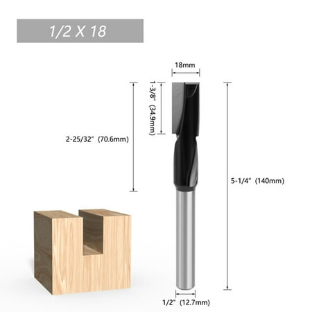 Spiral Bottom Cleaning Router Bit Woodworking Milling Cutter Engraving Machine