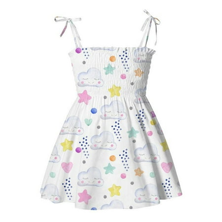 OVTICZA Baby Toddler Floral Dresses Summer Dress Square Neck Sleeveless Sundress for Girls White 90
OVTICZA Baby Toddler Floral Dresses Summer Dress Square Neck Sleeveless Sundress for Girls White 90