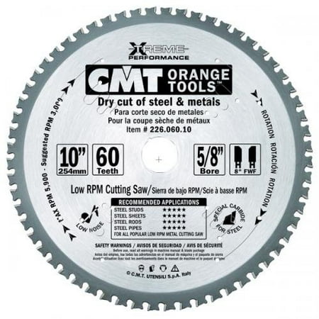 10 X 60T Dry Cut Steel Saw Blade