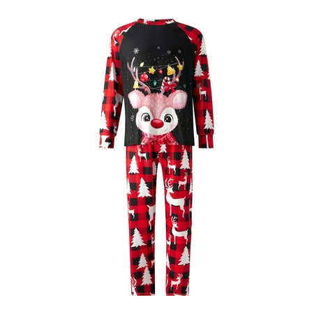 Amuver Holiday Christmas Pajamas Set Family Matching Sleepwear Outfit for Couples Children Baby Dog
Amuver Holiday Christmas Pajamas Set Family Matching Sleepwear Outfit for Couples Children Baby Dog