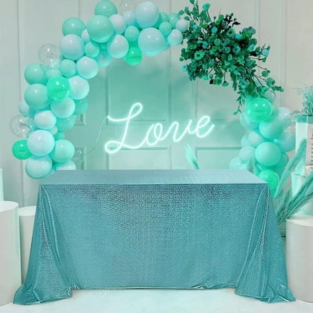 Sequin Tablecloth for Parties 52x70 Inch - Sparkle Glitter Table Cloth Laser Rectangle Table Cover Overlay for Wedding Baby Shower Ceremony Birthday Cake Table Holiday Banquet Decor Teal
Sequin Tablecloth for Parties 52x70 Inch - Sparkle Glitter Table Cloth Laser Rectangle Table Cover Overlay for Wedding Baby Shower Ceremony Birthday Cake Table Holiday Banquet Decor Teal