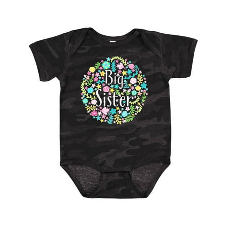 Inktastic Big Sister with Flower Circle Gift Baby Boy or Baby Girl Bodysuit 
Inktastic Big Sister with Flower Circle Gift Baby Boy or Baby Girl Bodysuit