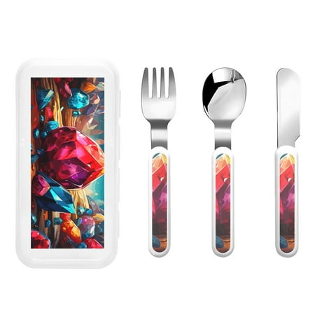 Picia Colorful Stone World Print Children s Knife Fork And Spoon Set - Kids’ Knife Fork Spoon - Stainless Steel Kids Silverware Set - Metal Kids Cutlery Set
Picia Colorful Stone World Print Children s Knife Fork And Spoon Set - Kids’ Knife Fork Spoon - Stainless Steel Kids Silverware Set - Metal Kids Cutlery Set