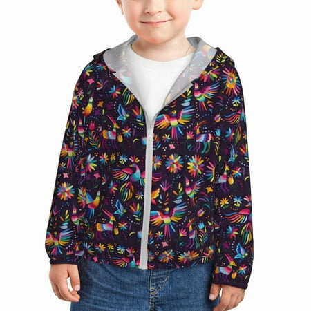 Goofa Mexican Flowers Birds Printed Kids Zip-Up Hoodie Girls Boys UPF50+ Sun Protection Jacket Hooded Cooling Shirt-3 Years
Goofa Mexican Flowers Birds Printed Kids Zip-Up Hoodie Girls Boys UPF50+ Sun Protection Jacket Hooded Cooling Shirt-3 Years