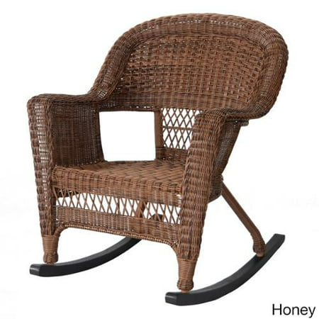 Wicker Rocker Patio Chairs (Set of 2) Honey - Walmart.com