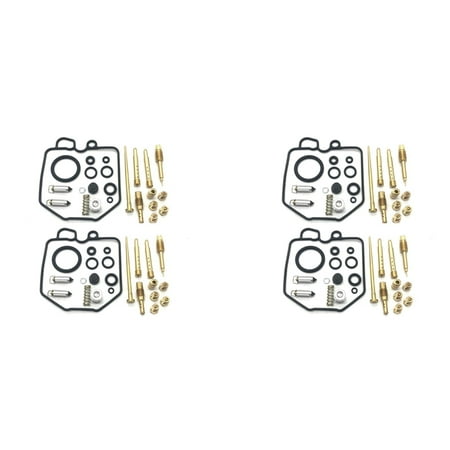 for Hawk 400 CB400T CB400 1980-81 Carburetor Repair Rebuild Kit 4 Sets